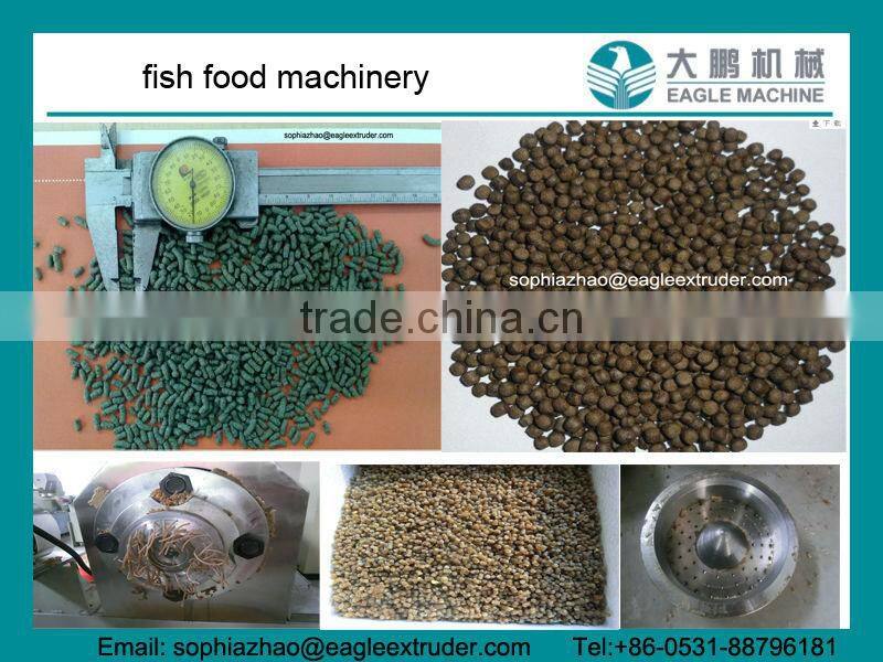 DP85 550kg floating and sinking fish feed pellet twin screw extruder processing machines to Chile