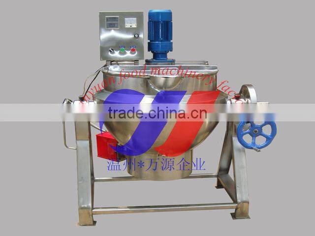 Jacketed gas cooking kettle wigh gas burner