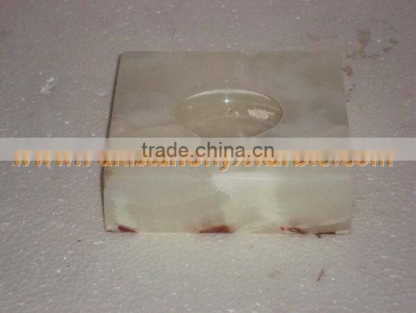 PAKISTAN FACTORY MADE ONYX CIGARETTE ASHTRAY HANDICRAFTS