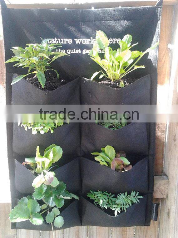 Vertical Vegetable Planting Bag,Vertical Garden Planter - 8 Garden Pockets