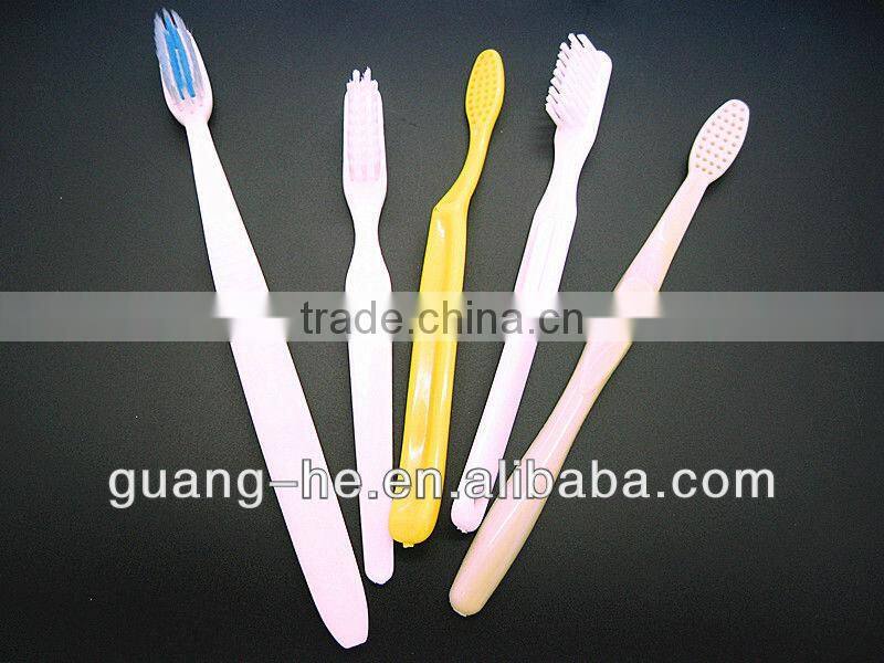 100% compostable and biodegradable PLA eco-friendly disposable toothbrush white