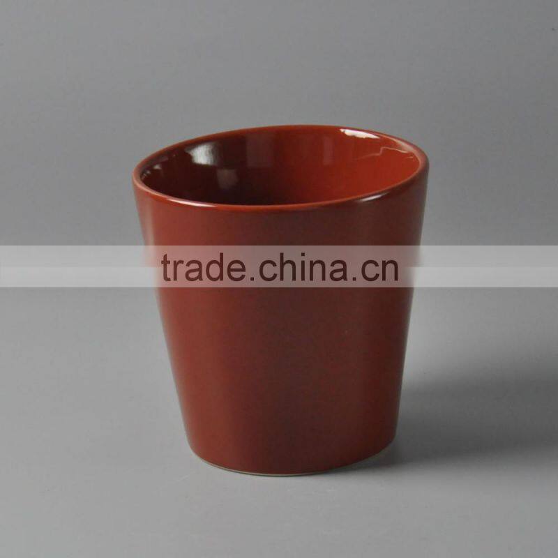 Ceramic bright colored flower pots