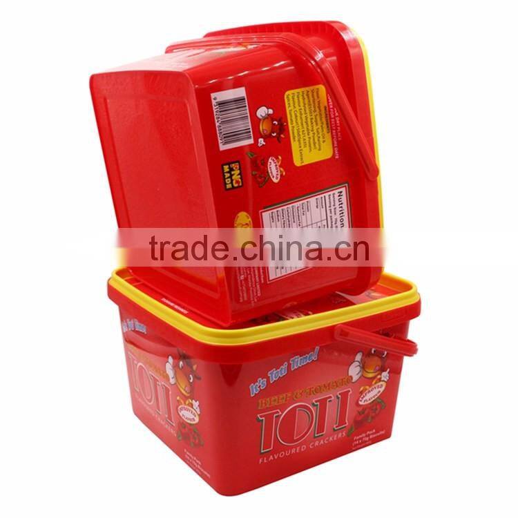 Rectangular Plastic Cup Shape Custom with Plastic Lid, PP Disposable Plastic Cup