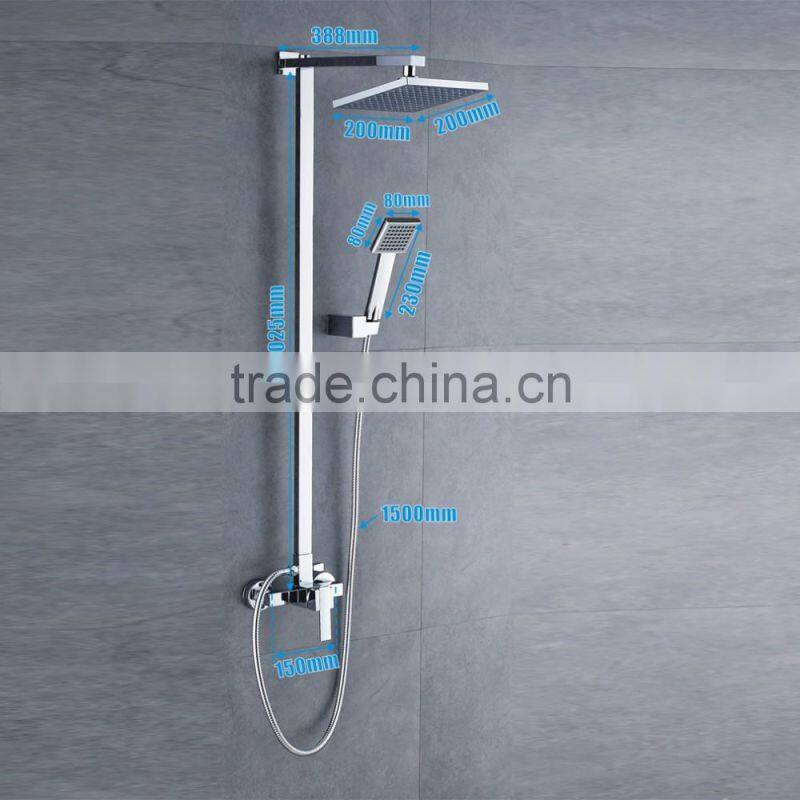 China Product Wall Shower Panel With Bath Faucets