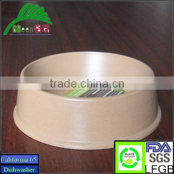 Unique design bio bamboo fiber personalized dog bowl