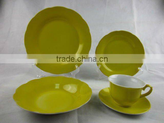 20pcs color glaze dinnerware set