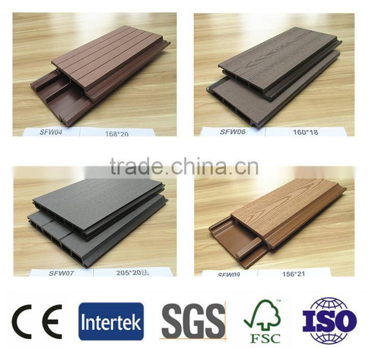 Easy installed wpc wall panel, popular Exterior wall decoration, wpc outdoor, wpc decking, flooring from China, Hot Sale.