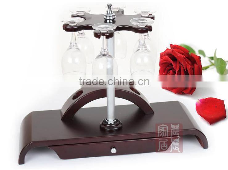 High quality round handmade wooden wine rack MDF wooden wine rack , wall mounted wine rack with led lights