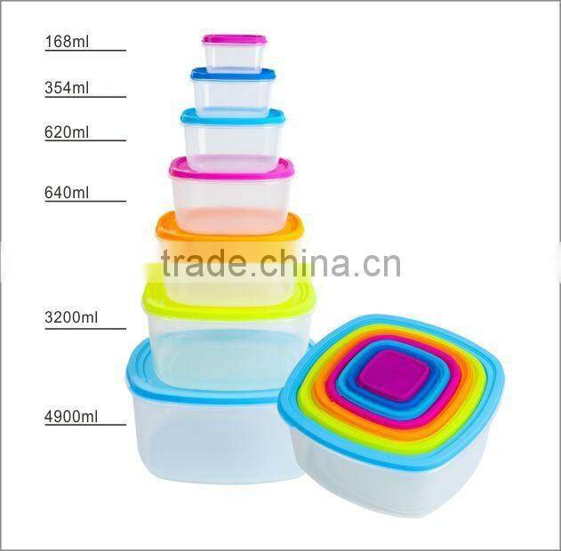 4pcs mini container food storage plastic box