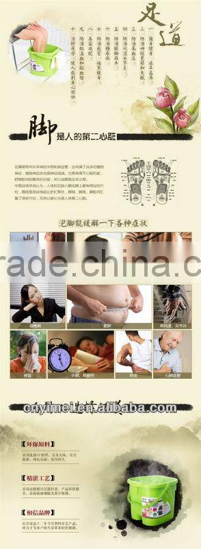 Plastic foot tub with massage wheels