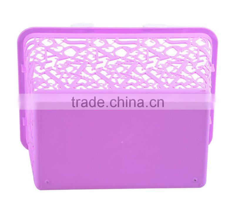 New design PP plastic storage basket with handle