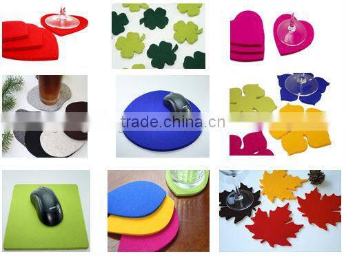 2017 hot new products china supplier wholesale alibaba website custom felt handmade fancy glass tea cup mats made in china