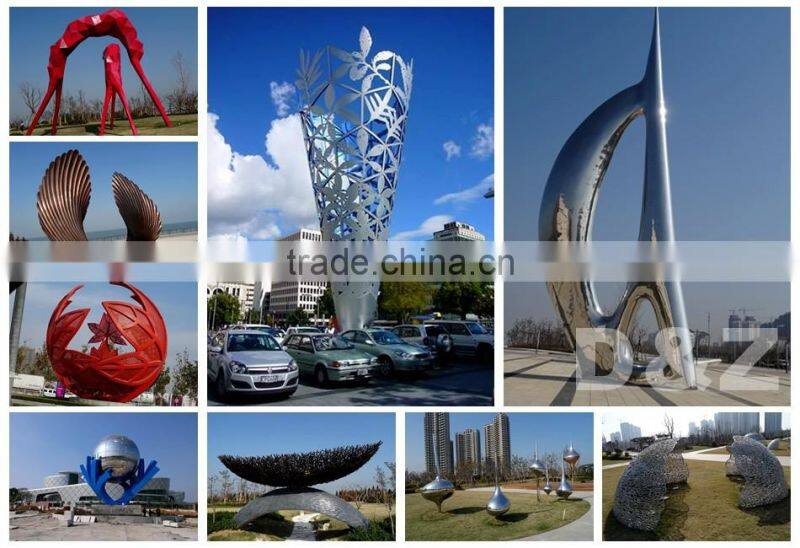 Large size metal skull decoration stainless steel sculptures