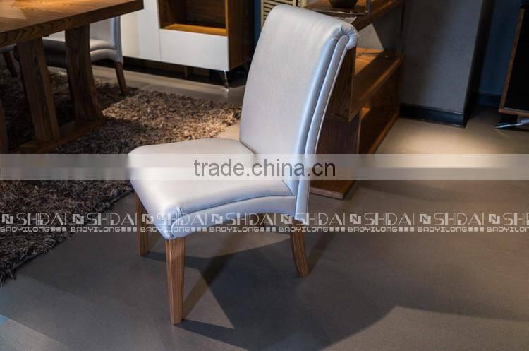 HOT SALE Walnut Veneer Modern Wooden Dining Table Set A-18RE