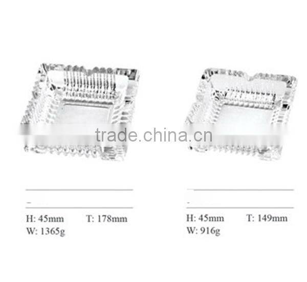 Cigar Accessory Clear Glass Ashtray For Promotional Gifts