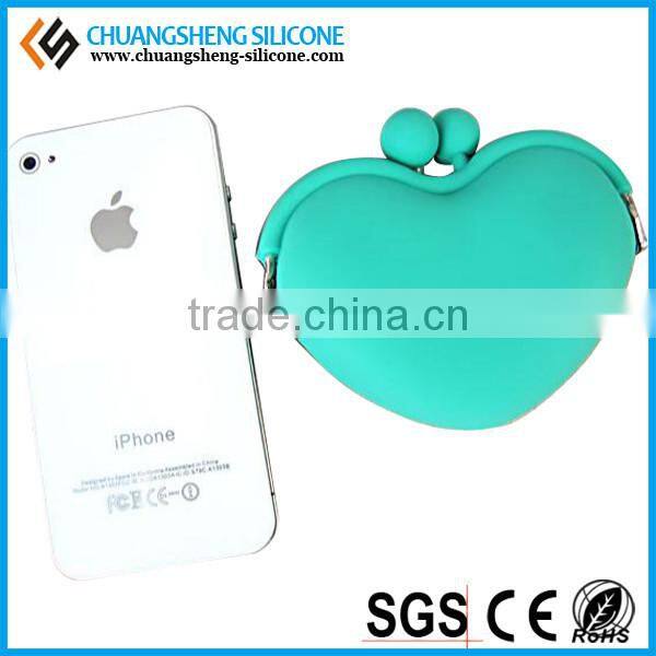 Free samples silicone promotional smart coin wallet