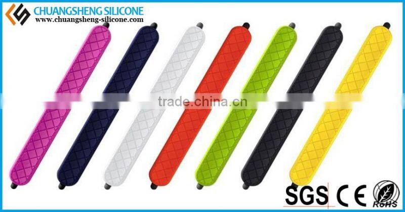Silicone slap band with touch pen for digital phone