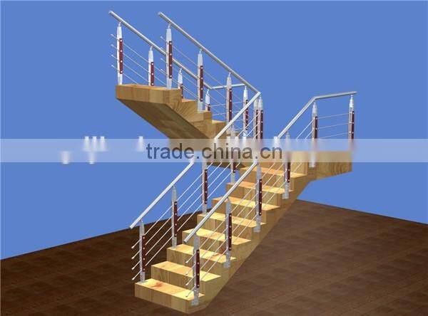 JINXIN Stainless Steel Solid Wooden Balustrade