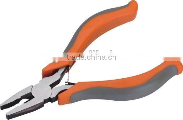 European type double color PVC dipped handle mini long nose pliers