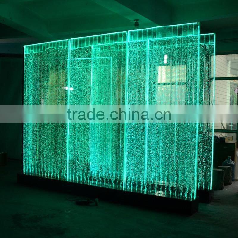 living room decor changing color water bubble acrylic partition wall