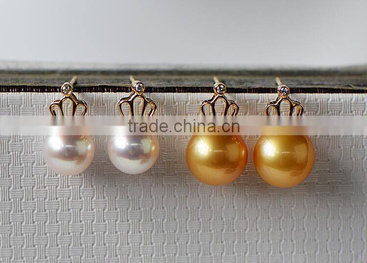 charms 9-10 mm south sea pearl jewelry earrings