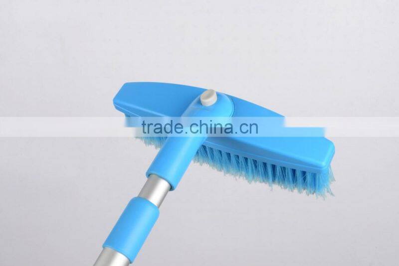 snow brush with ice scraper Two section telescopic aluminum handle