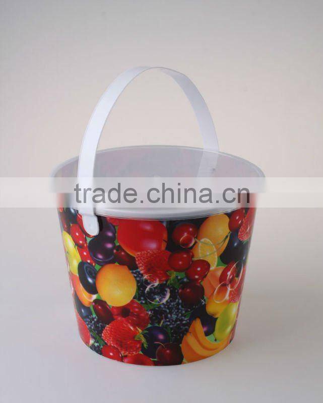 PP OEM Service FDA Plastic Popcorn Bucket With Lid