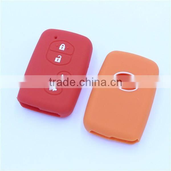 Silicone car key covers, remote key case for toyota 5 buttons