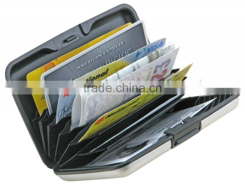 Hot selling aluminum business credit card holder aluminum wallet AK1004