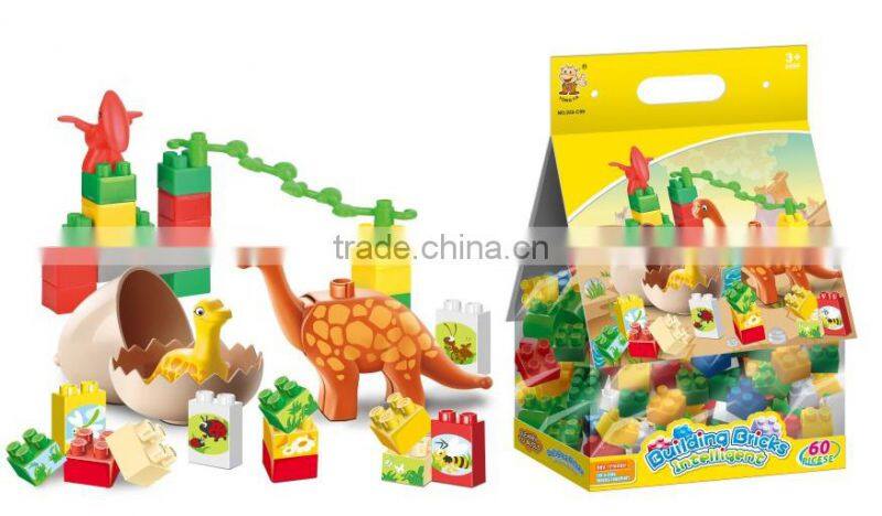 play set fun animal fun plastic life volcano to dinosaur toy with EN71