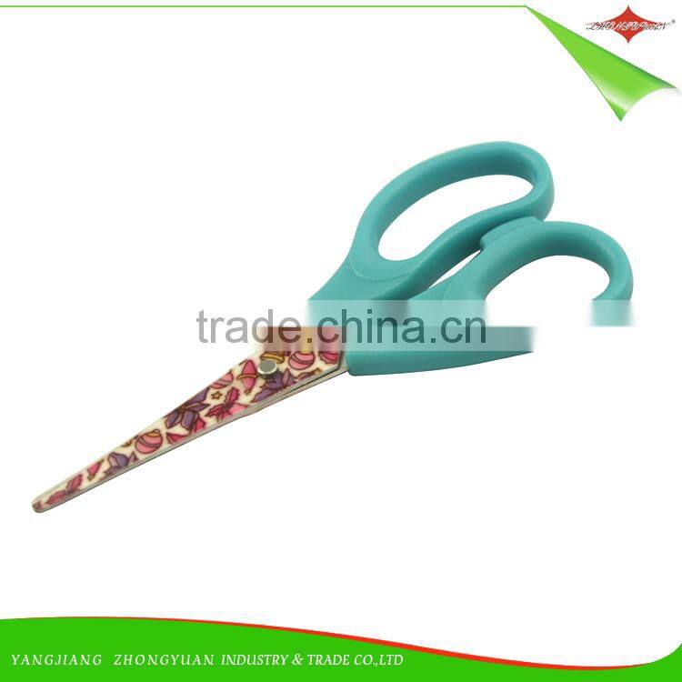 ZY-J7008 5" school and student scissor stainless steel kids shear