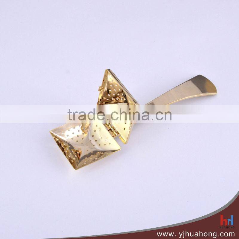 Golden plating stainless steel tea infuser/tea strainer/tea filter