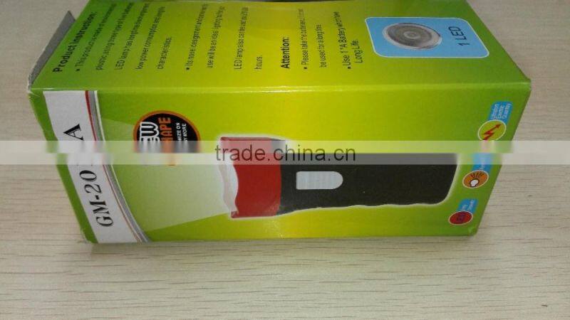 LED Hand Torch, Plastic Handle LED Torch, cheap LED torch