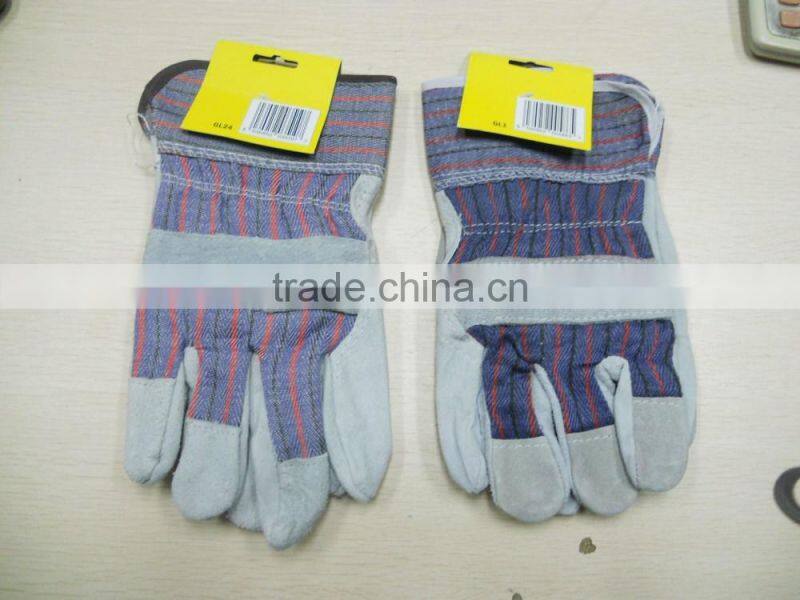 10.5" Cow Split Leather Full Palm Working Glove(BC/C Grade)