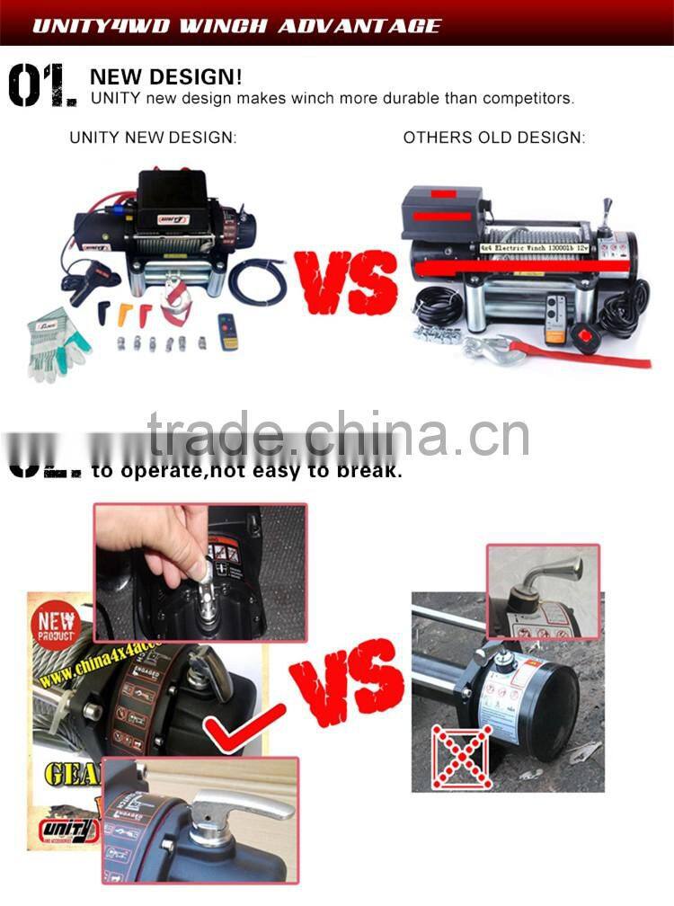 Alibaba China 4x4 Wholesaler Popular Waterproof Wireless control Electric Winch 4x4 accessory
