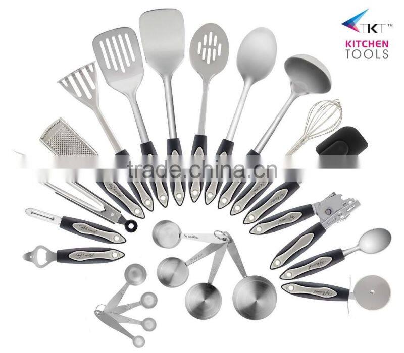New handle 23pcs kitchen utensils set tools ,cooking ware kitchneware