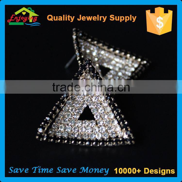 factory direct hot wholesale classic daily wear triangle earring jewelry