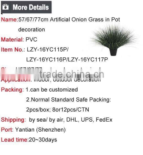 Artificial Potted Grass Synthetic Onion Grass in Pot Fake Onion Grass Pots Plant
