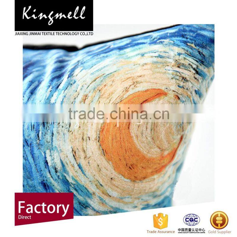 Wholesale canvas painting pillow cases China supplier pillow cases