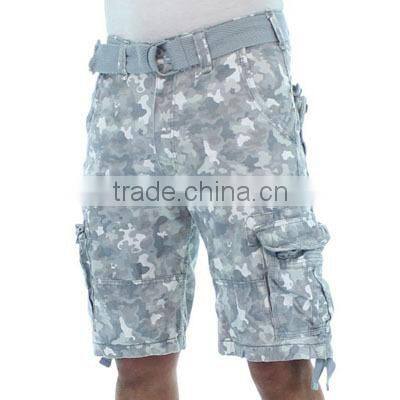 Mens 3/4 Cargo Shorts Grey