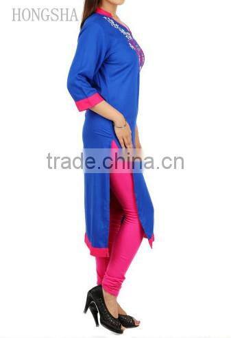 Fancy Long Kurta Embroidery Designs for Indian Women HSD2289