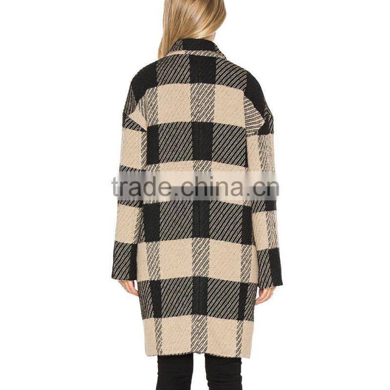 OEM service plus size 100% Wool women's coat keepwarmer