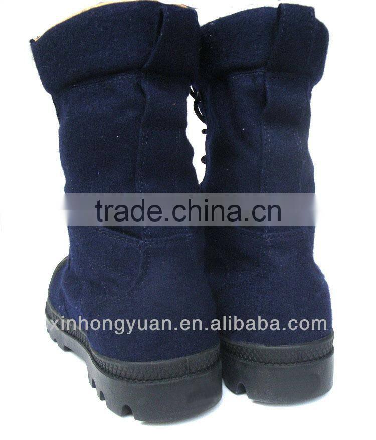 100%wool felt military boots