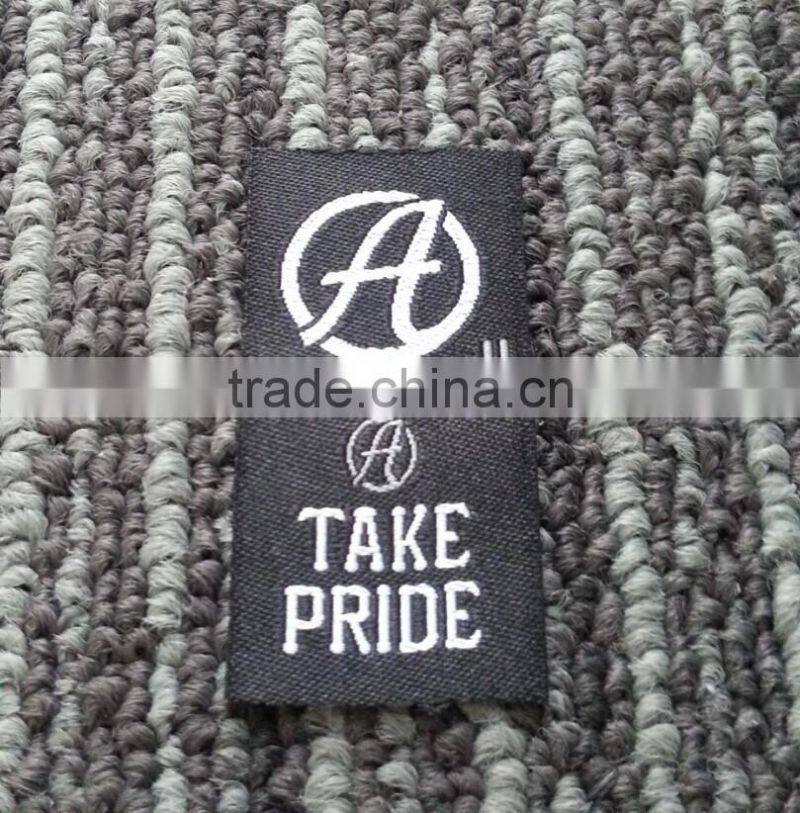 customized high density woven size label