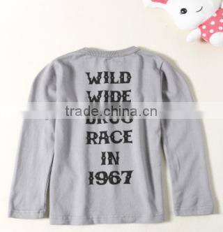 GZY long sleeve t shirt boy round-neck mixed model 2017 stock export china factory price South East Asia