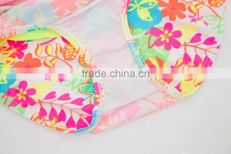 2017 OEM Service Sublimation Designer Girl Swimwear For One Piece Beachwear
