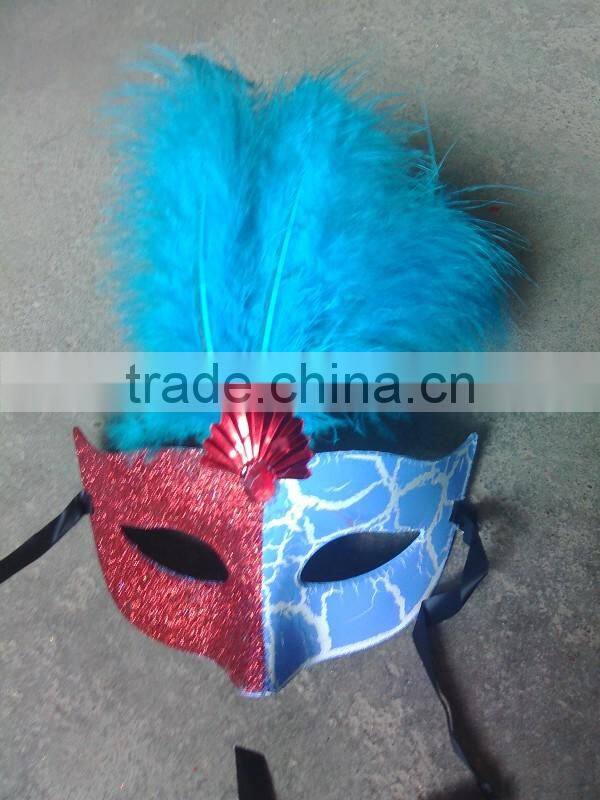 feathered venetian party mask for sale