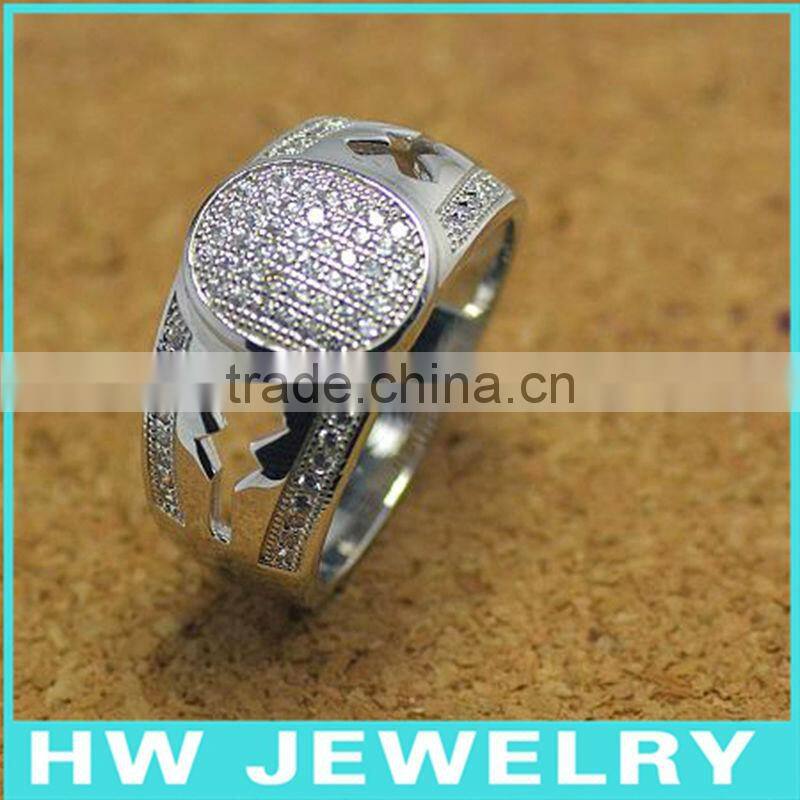 Micro Pave Jewelry & 925 Silver Ring with Micro Pave CZ Stones