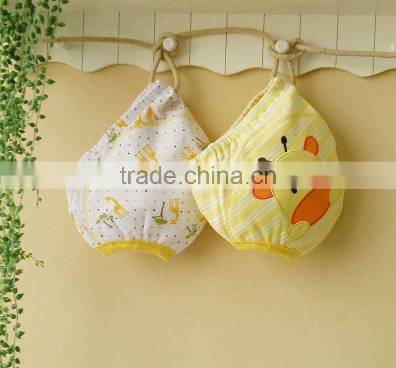 mom and bab 2012 summer baby clothes 100% cotton embroidered training pants