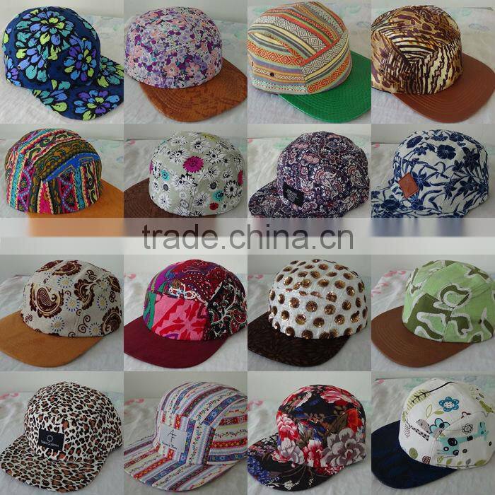 Militery custom camo 5 panel hat pattern